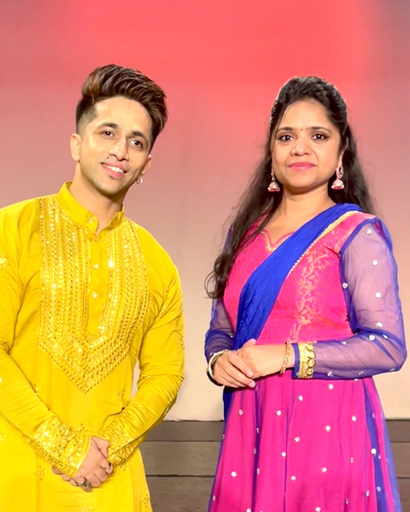 Prachi Kansal with dancer Kumar Sharma